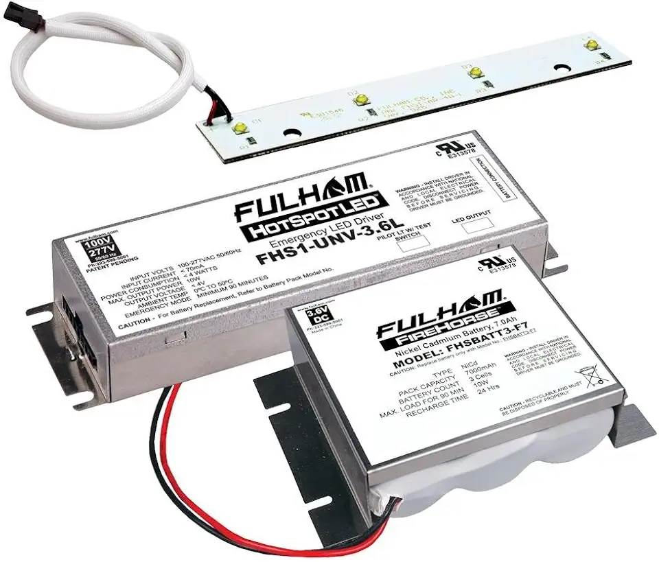 Fulham Lighting Fulham LED Emergency Battery Back Up Kit, FHSKITT04LNF