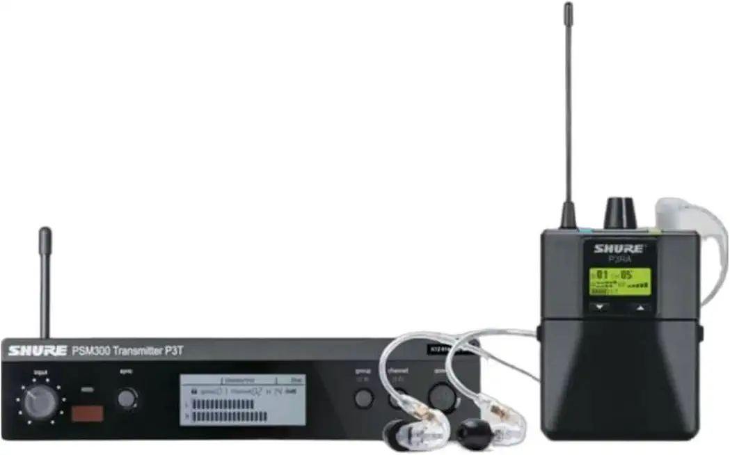 PSM300 P3TRA215CL Pro Wireless In-Ear Personal Monitoring System with SE215-CL Earphones - H20 Band