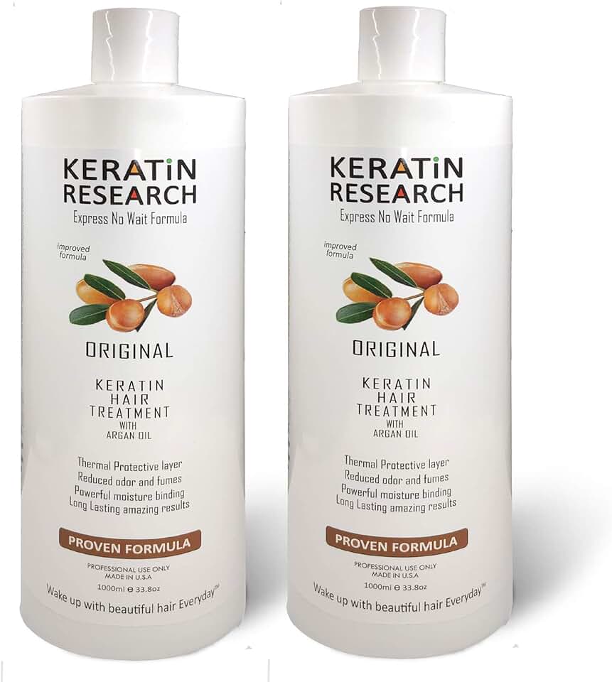 Brazilian Keratin Blowout Straightening Smoothing Hair Treatment 2000ml 2 Liters Professional Complex Bottle by Keratin Research Queratina Keratina Brasilera Tratamiento