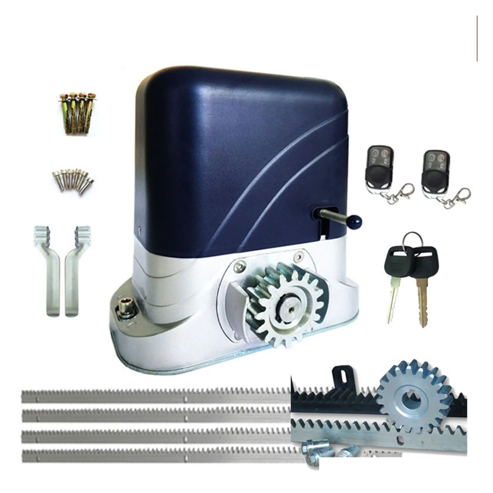 Industrial Home AC220V/110V 500-1300kg Automation Auto Electrical Sliding Gate Opener Engine With 4m Steel Rack--------,Reliable and Resistant