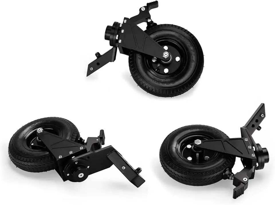 PROAIM Wheels (Set of 3) Compatible w Proaim Alpha Stand & 1x1 Square Leg Light Stands. for Camera Gears Support Stands. 360° Revolving Pneumatic Wheels, Effortless Mobility. Foot Brakes (TP-ALPA-WH)