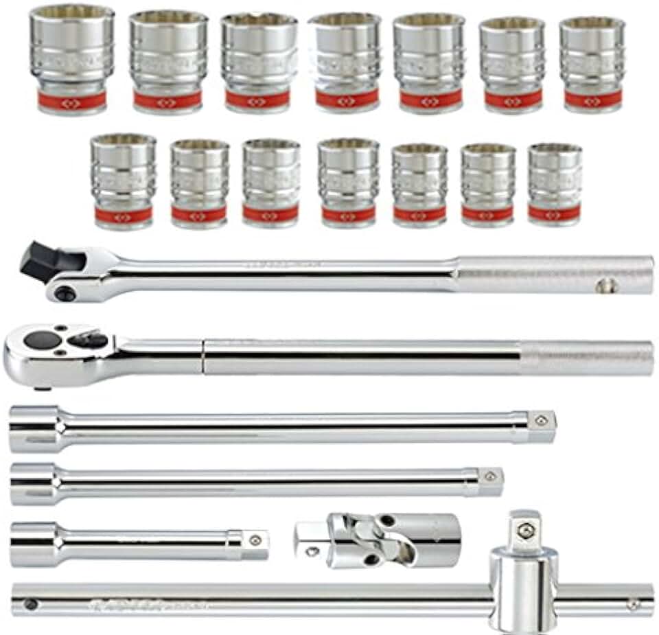 3/4 DR 21PC SOCKET/RATCHET SET