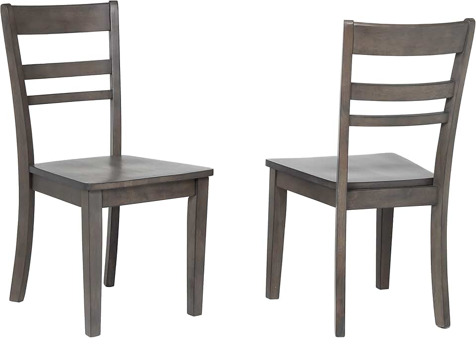 Sunset Trading Shades of Gray Dining Chairs, Weathered Grey