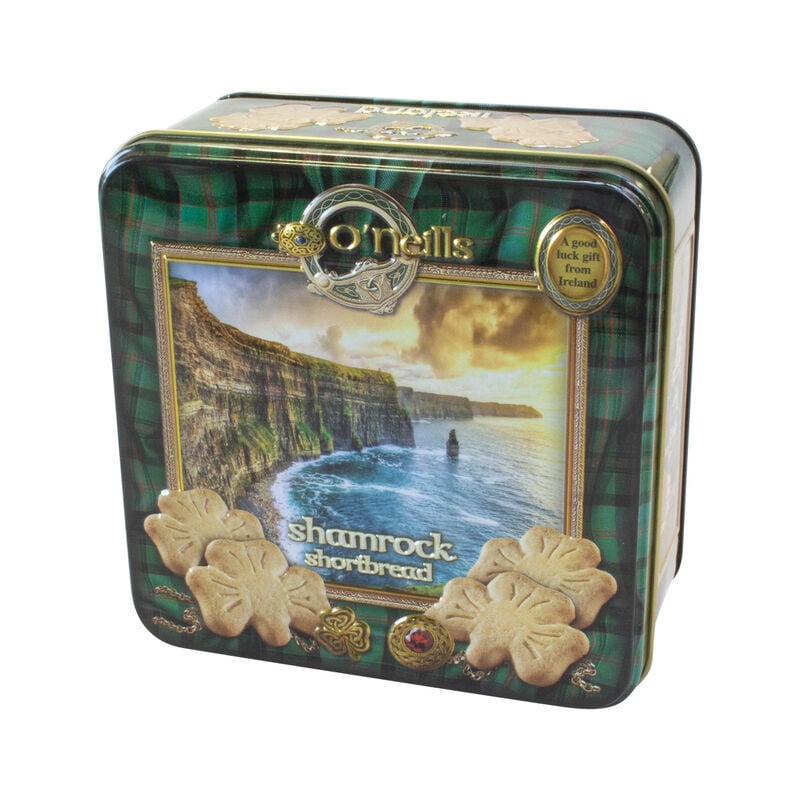 O'Neill's Shamrock Shaped Shortbread In A Tin, 80G