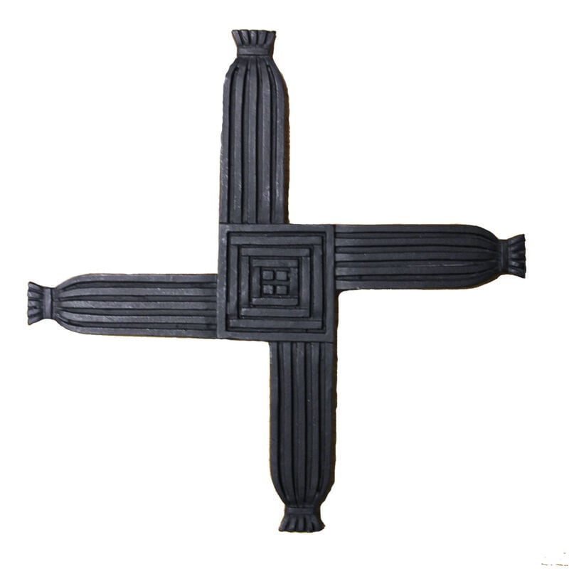 7&rdquo; Standing Or Hanging Turf Decoration St. Brigid's Irish Cross