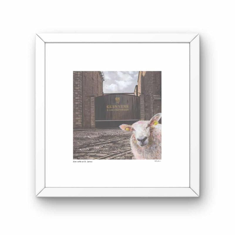 Kelly Hood Ewe St James Gate Mounted Print