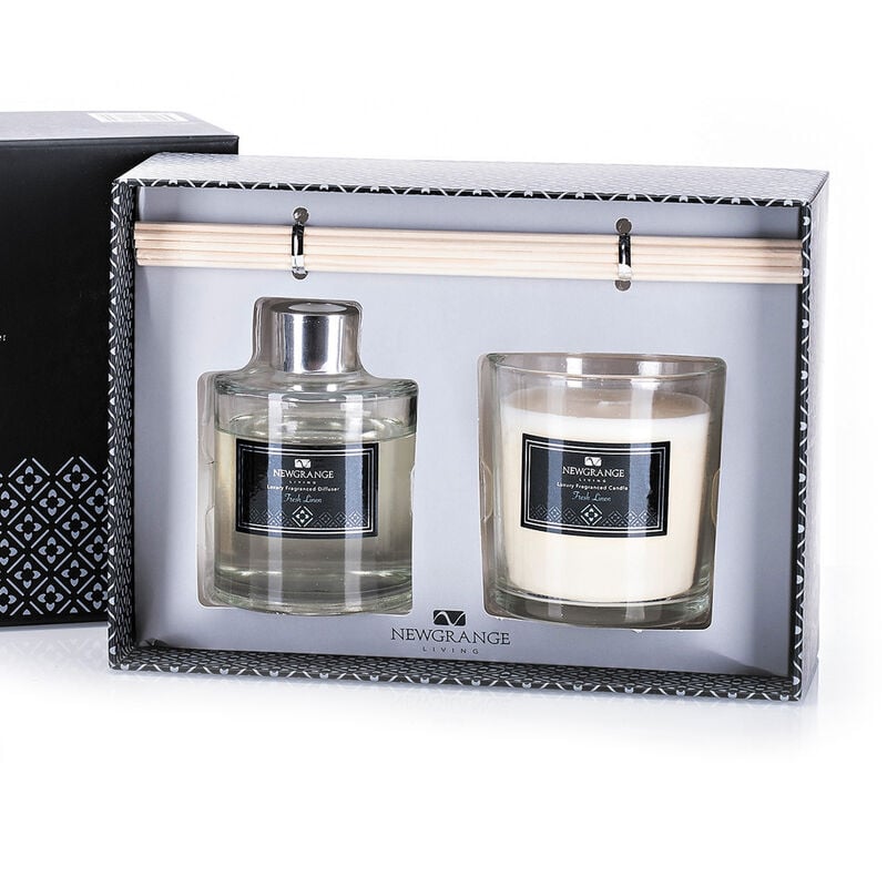 Newgrange Living Fresh Linen Candle & Diffuser Set