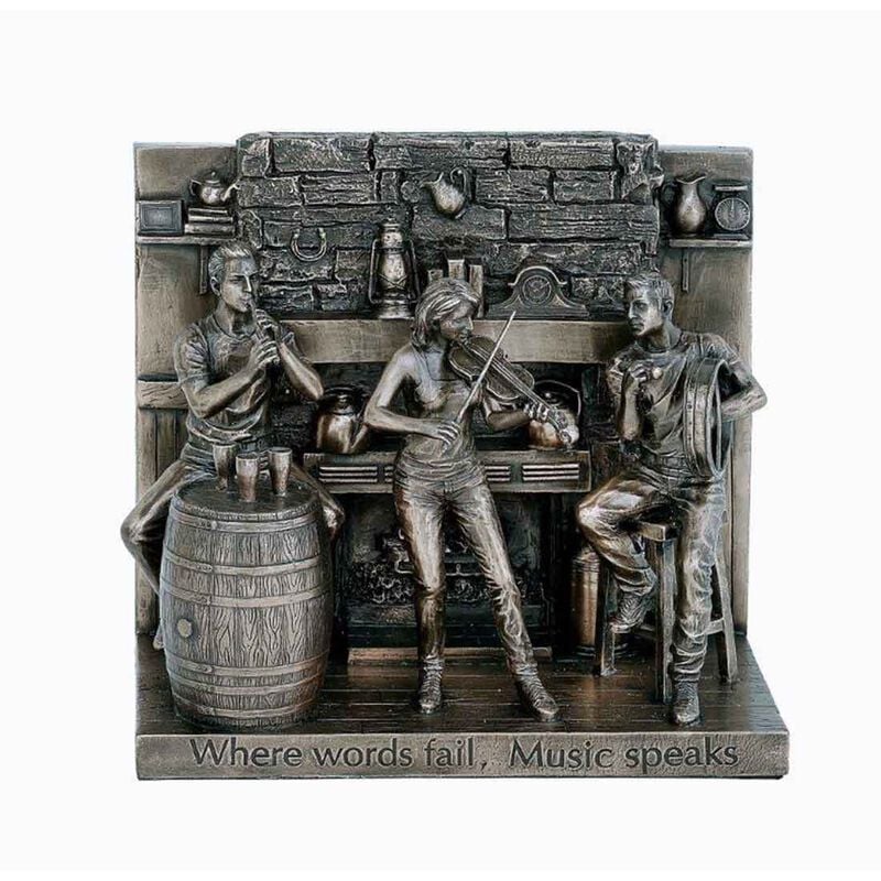 6&rdquo; x 7&rdquo; The Session Bronze Statue