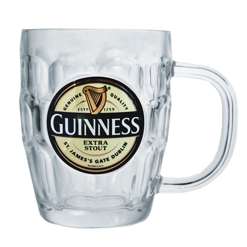 Guinness Glass Tankard With Extra Stout Label
