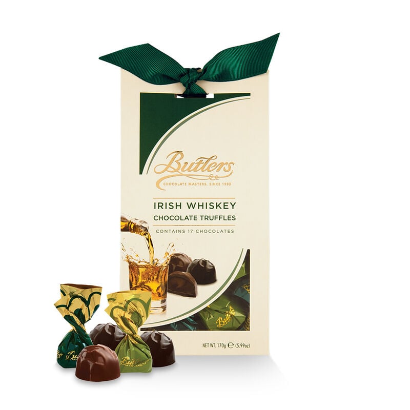 Butlers Milk Chocolate Truffles With Irish Whiskey In Tapered Box  170G