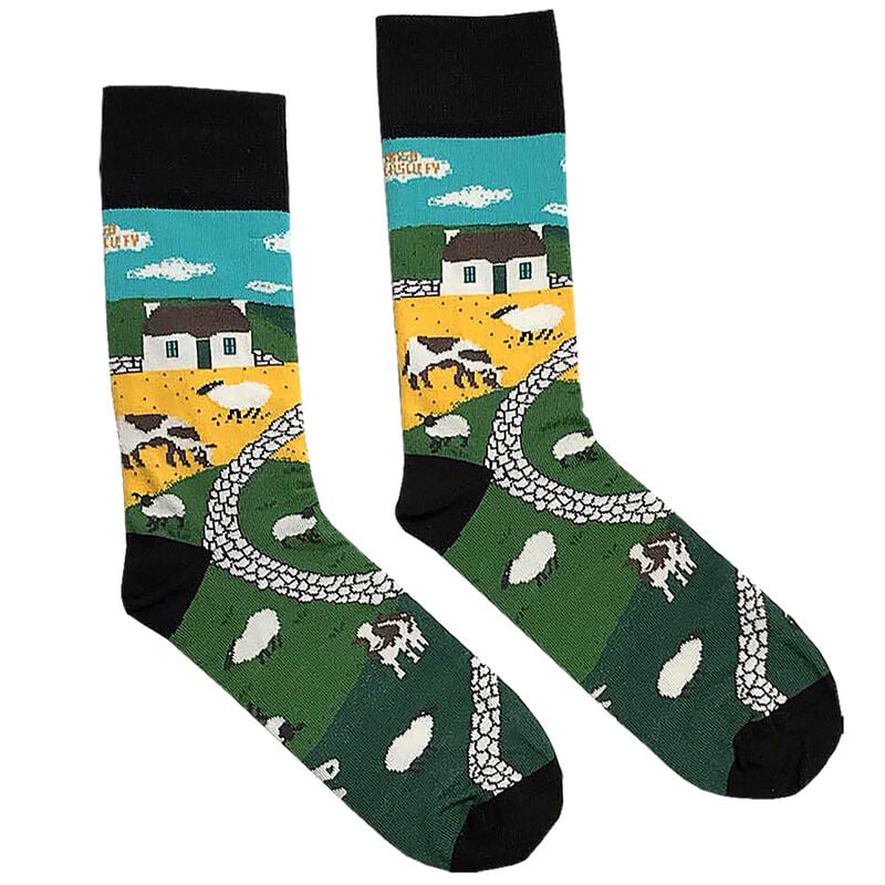 Irish Socksciety Landscape Socks - Irish Countryside Design