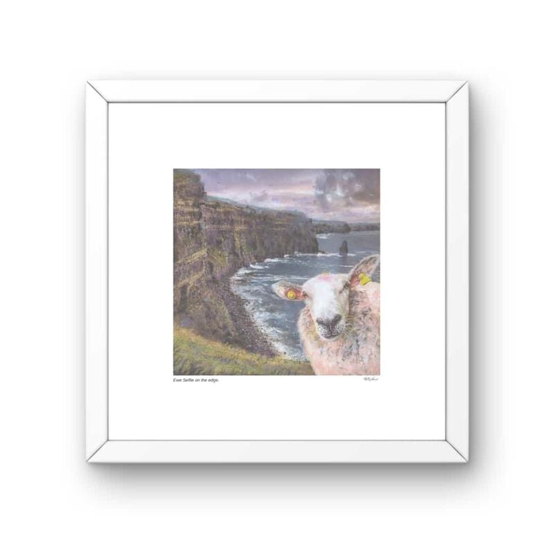 Kelly Hood Ewe Selfie Mounted Print