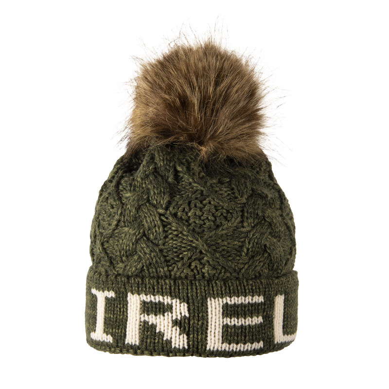 Aran Diamond Green Ireland Hat