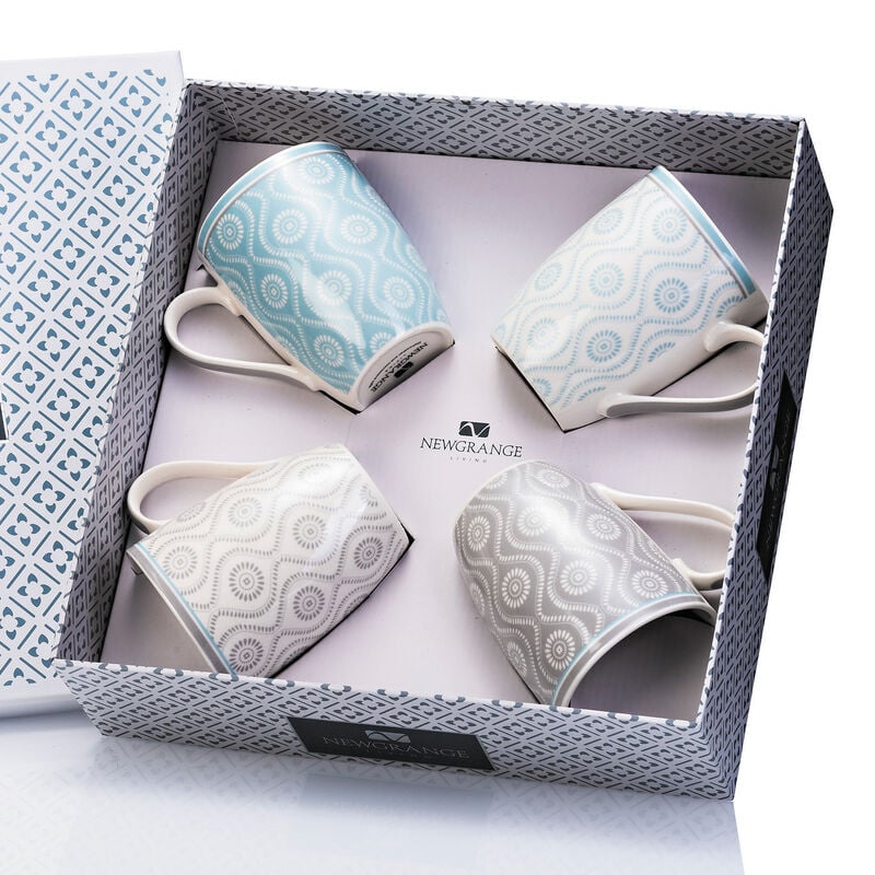 Newgrange Living Ella Bone China Mugs, Set of 4