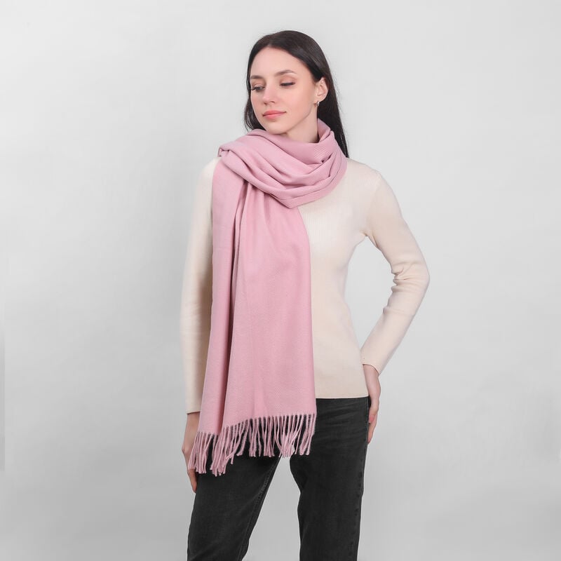 Celtic Ore Supersoft Herringbone Pink Scarf