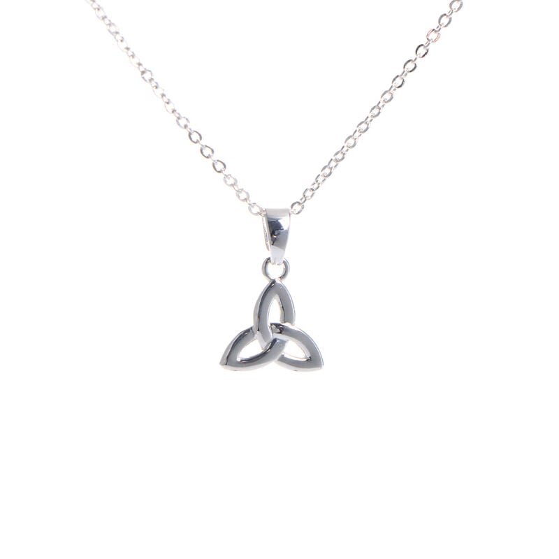 Gr&aacute; Collection Silver Plated Trinity Knot Pendant