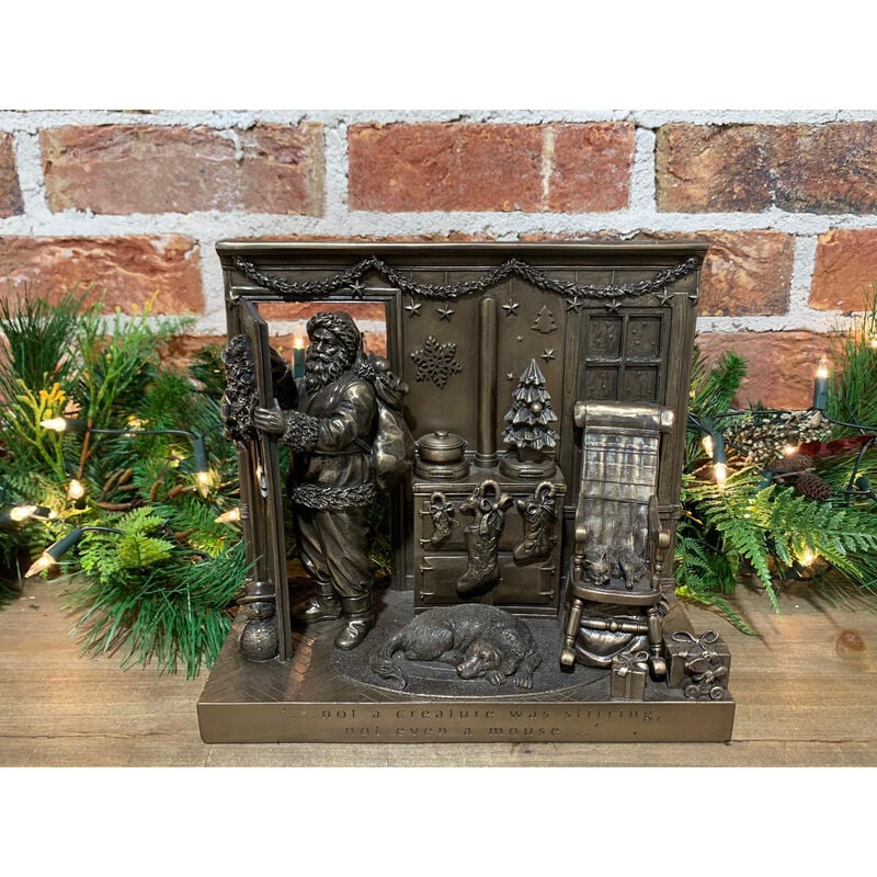Not A Creature Was Stirring Christmas Decoration With Santa Claus