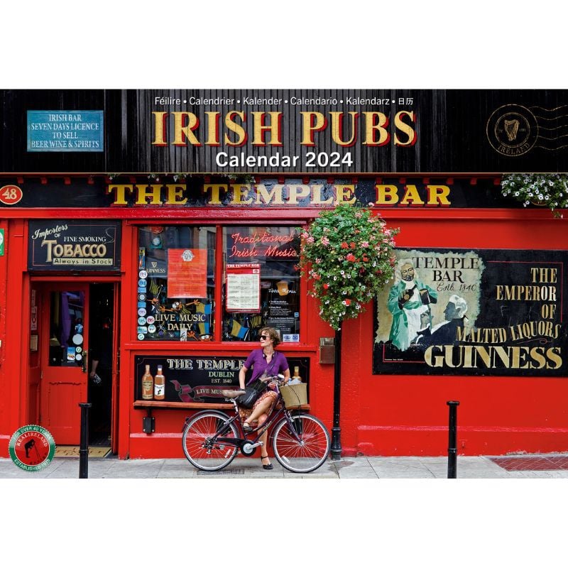 A4 Irish Pubs Calendar 2024 by Liam Blake