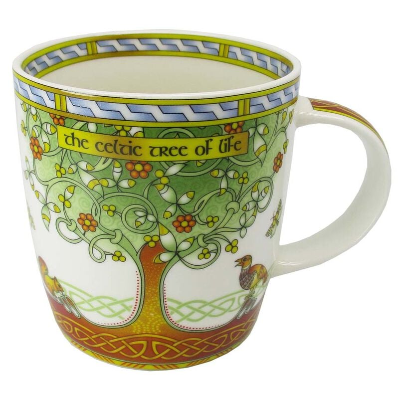 New Bone China Mug With Celtic Tree Of Life Design  325Ml