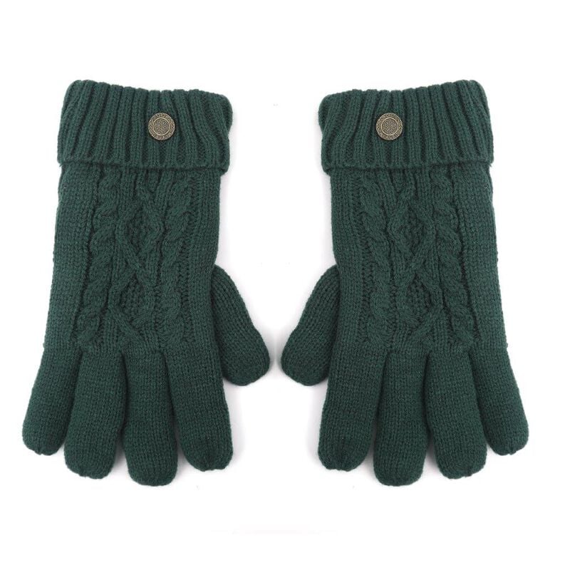 Celtic Weave Men's Green Gloves