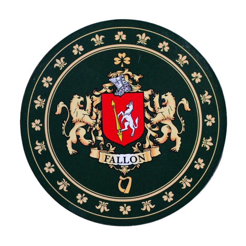 Heraldic Family Crest Coaster