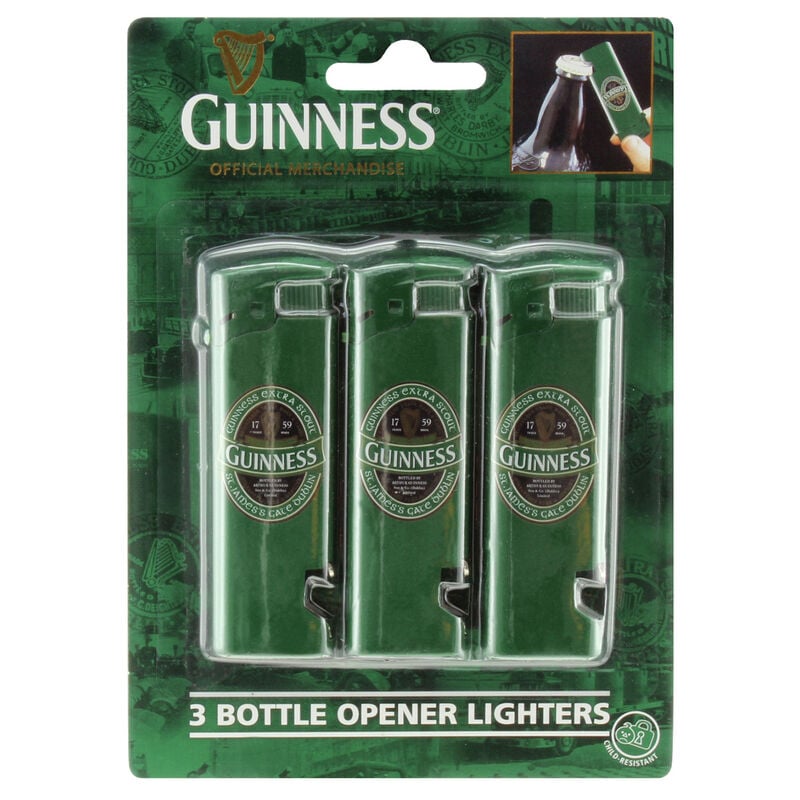 Bottle Opener Lighters (3 Pack) - Guinness Ireland Collection