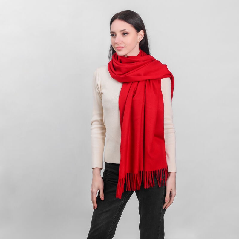 Celtic Ore Supersoft Herringbone Burgundy Scarf