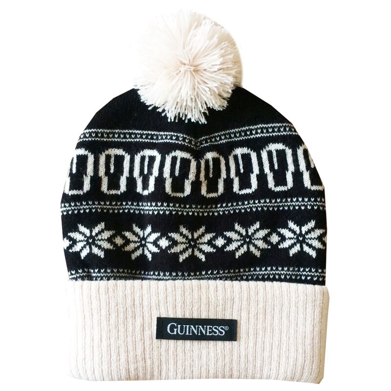 Guinness Black/Cream gift aop knit hat