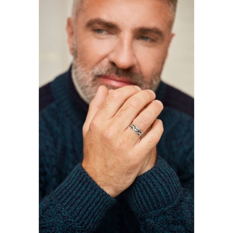 Hallmarked Sterling Silver Oxidised Ring