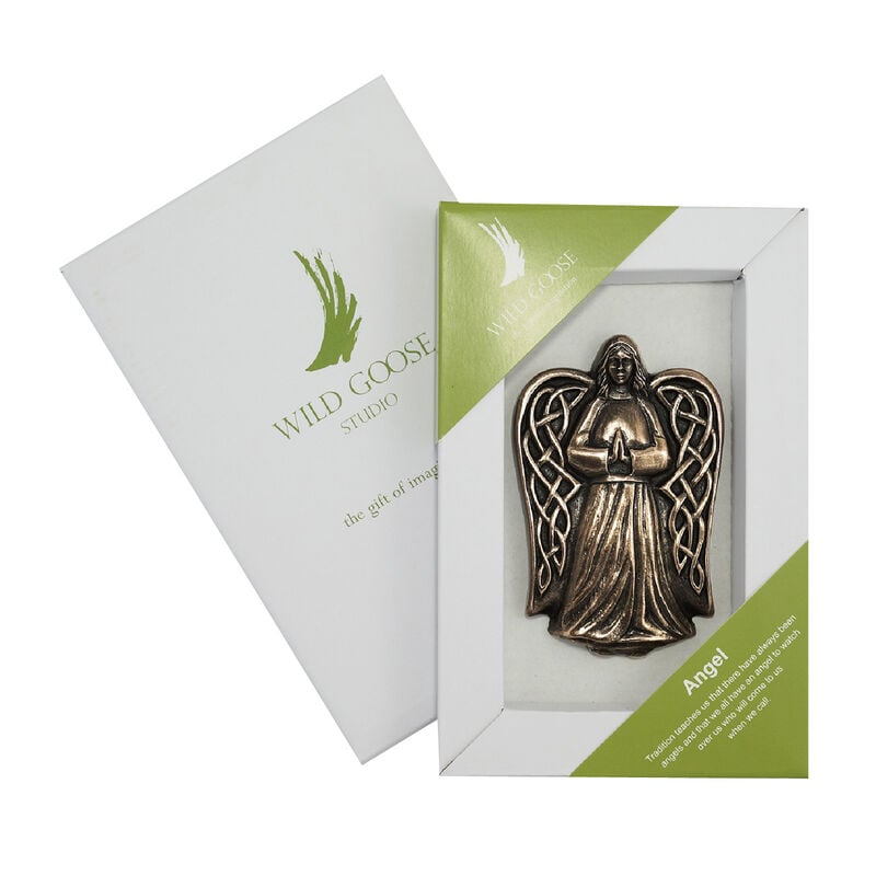 Hand Crafted Bronze Angel Designed Plaque