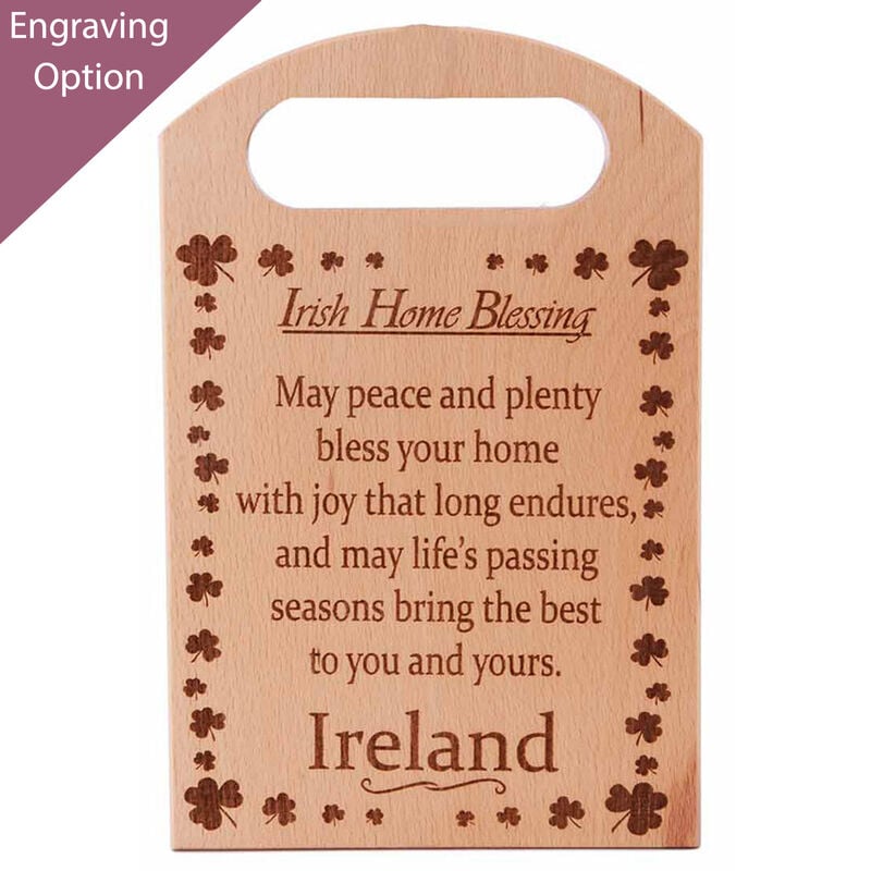 Wooden Irish Claddagh Plaque