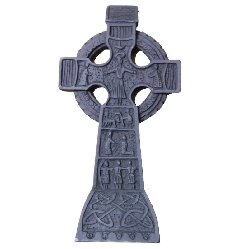 6&rdquo; Wall Hanging Turf Decoration Celtic Muirdedah's Cross Design
