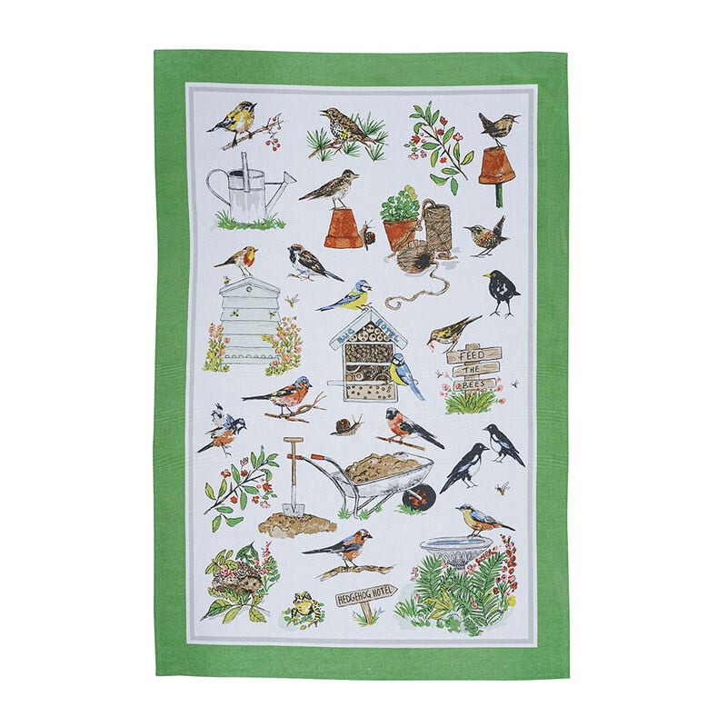 Ulster Weavers Robins & Berry Border Tea Towel