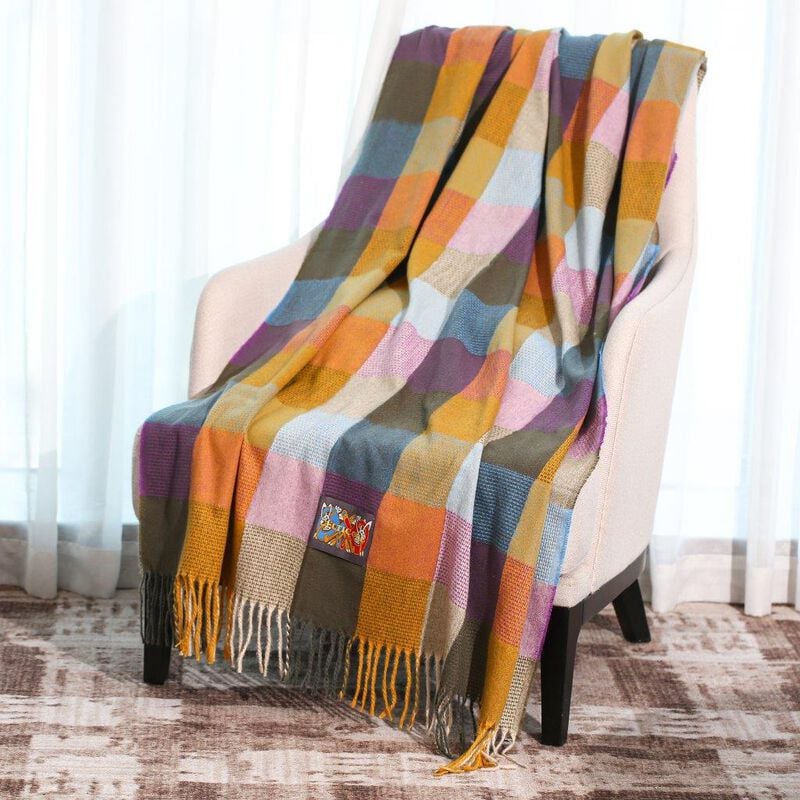 Celtic Weave Traditional Irish Patchwork Throw