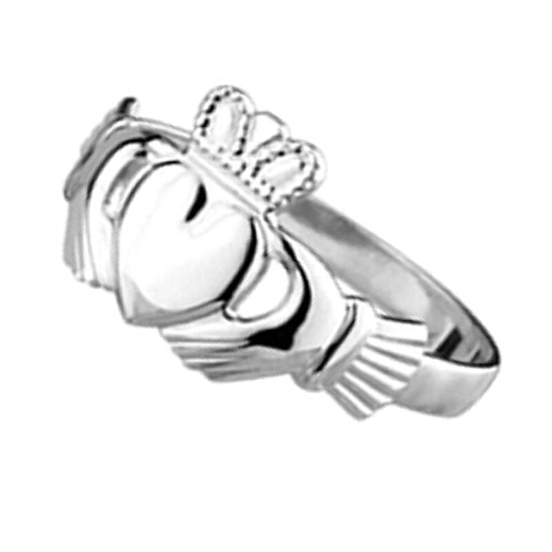 Ladies Solvar Claddagh Ring In Pack  Hallmarked Sterling Silver