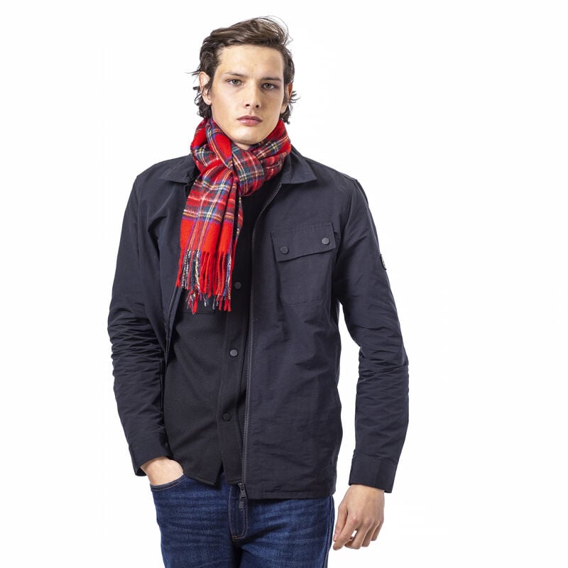 Celtic Irish Wool Scarf With Red  Green and Blue Design 12 X 66