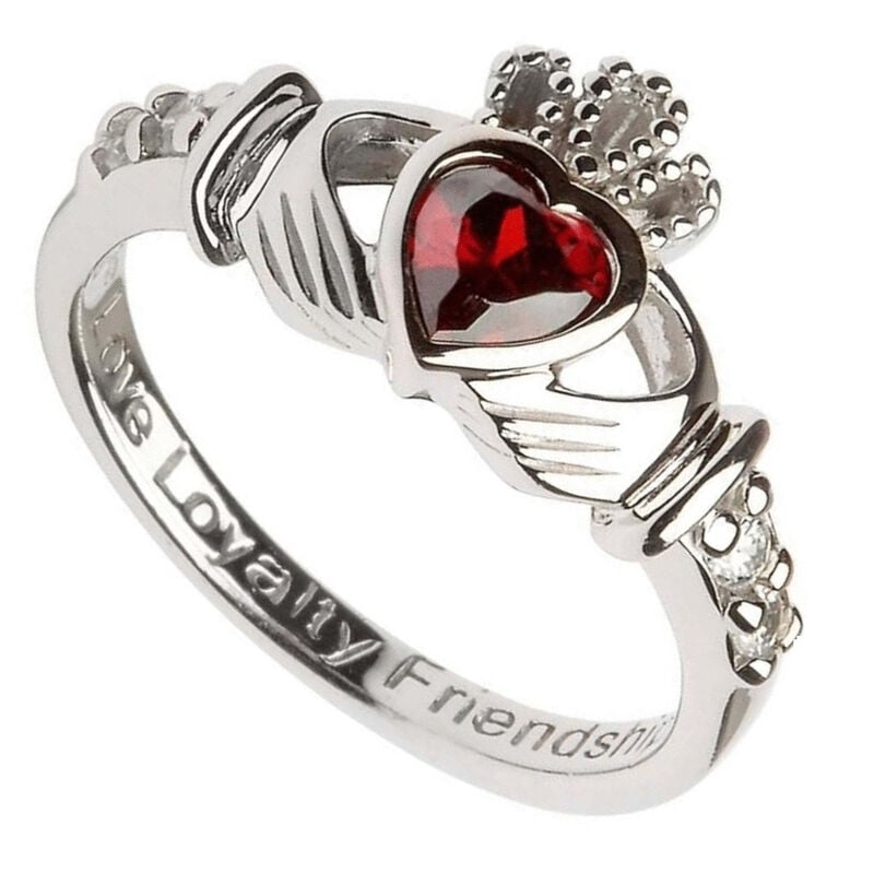 Shanore Claddagh June Alexandrite Birthstone Ring