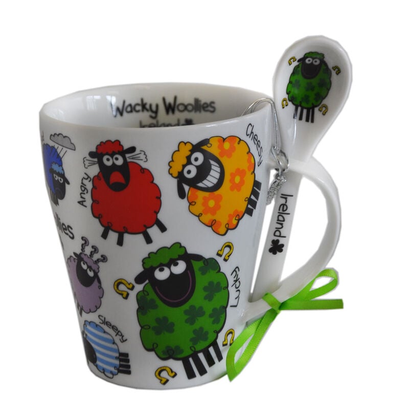 Irish Mug And Spoon Set  Wacky Woollies