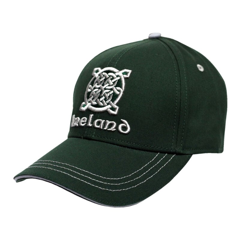 Ireland Celtic Knot Designed Baseball Cap, Green Colour