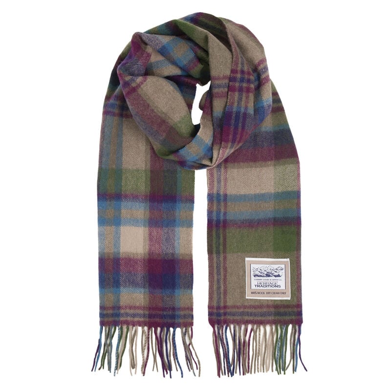 Carrolls Exclusive Tartan Woollen Scarf  Heritage Check Design