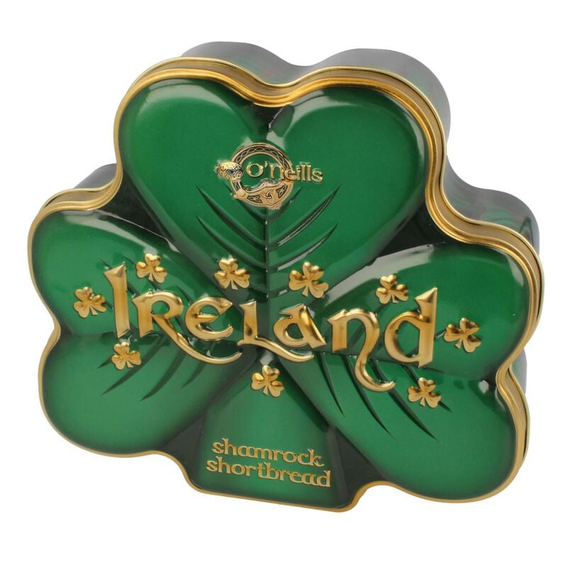 O'Neill's Shamrock Shaped Shortbread In A Shamrock Shaped Tin  160G