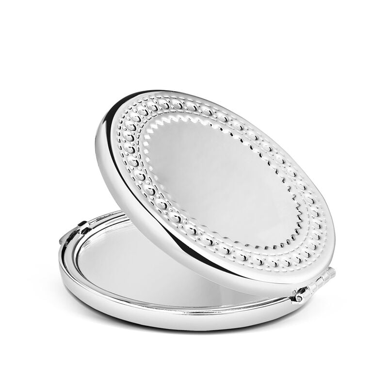 Newbridge Silverware Silver Plated Round Compact Mirror