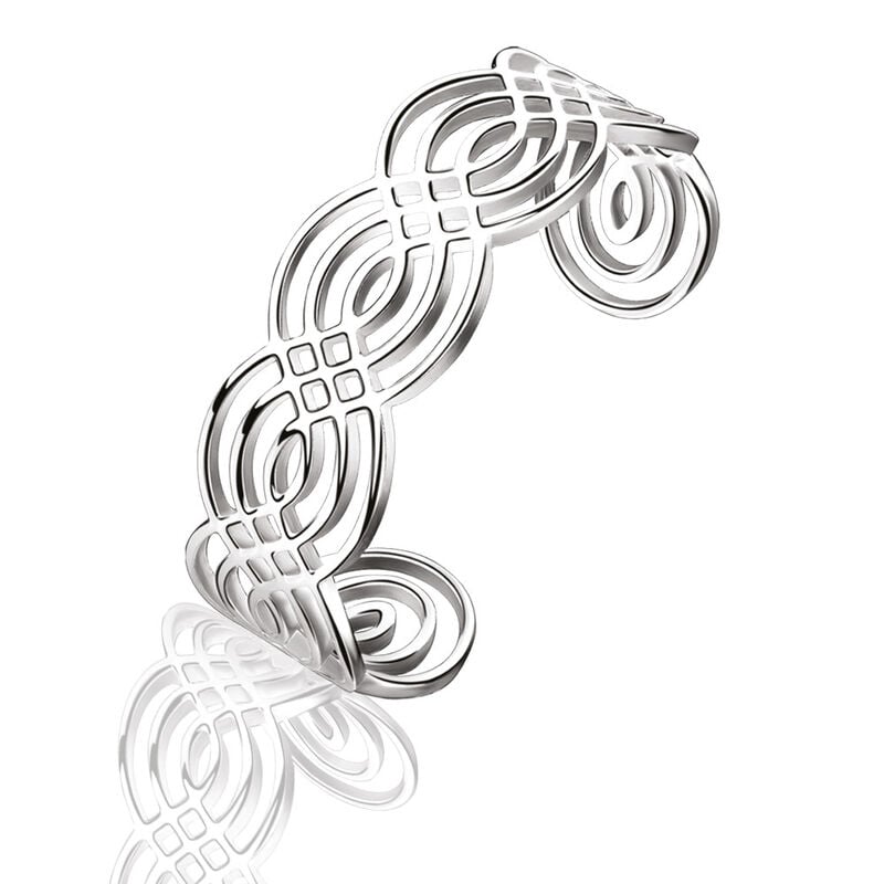 Newbridge Silverware Silver Plated Bangle With Celtic Design