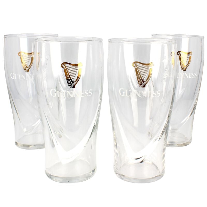 Guinness 20oz Gravity Pint Glass - 4 Pack