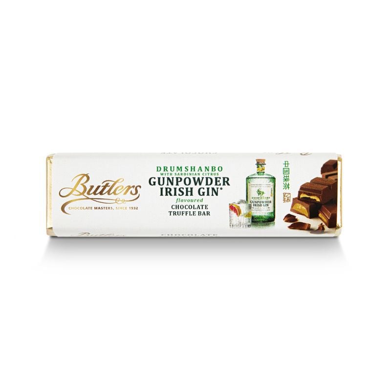 Butlers Drumshanbo Gunpowder Irish Gin with Sardinian Citrus Chocolate Truffle Bar 75g