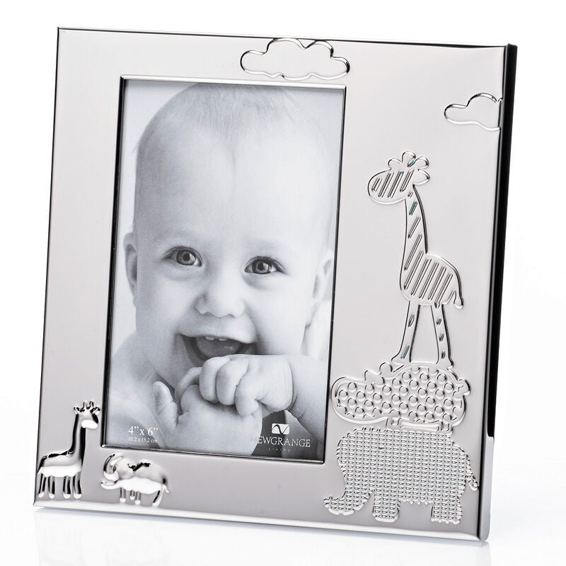 Newgrange Baby Silver Plated Animals Photo Frame 6"x 4"