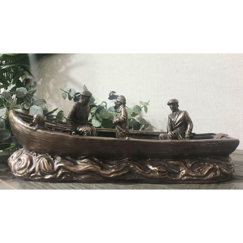 4&rdquo; X 11&rdquo; Currach Small Bronze Statue