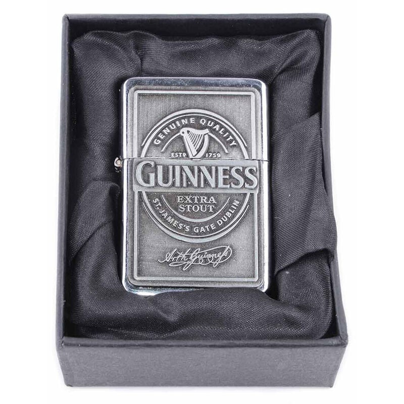 Official Guinness Oil Lighter With Engraving and Gift Box