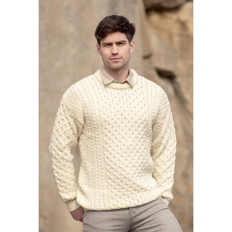 Merino Crew Neck Unisex Natural Sweater