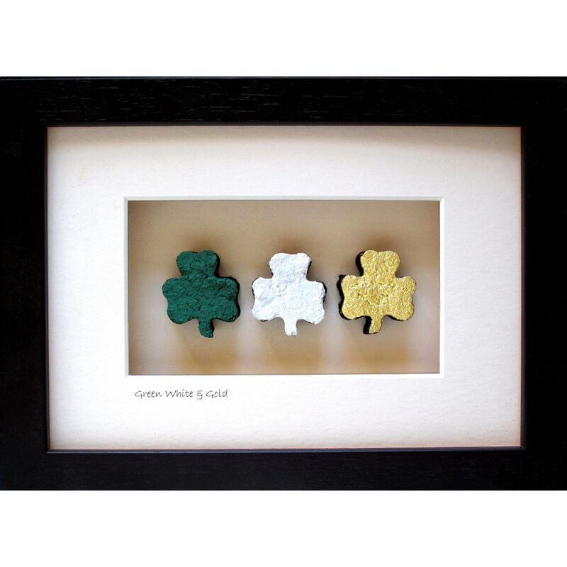 Bog Buddies Shamrocks Framed